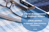 Fiscal Management in Student Affairs