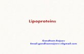 CHEMISTRY OF LIPOPROTEINS