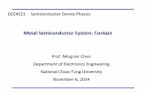 Lecture 4   4521 semiconductor device physics - metal-semiconductor system