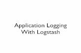 Application Logging With Logstash
