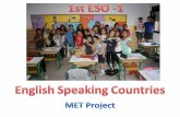 1st ESO - 1 MET - English in the World