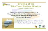 Progress and Achievements of the Kagera River Basin Transboundary Agroecosystem Management project