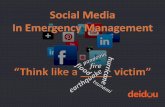 Fill your toolbox and "think like a ________ victim": social media in emergency management