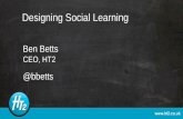 Designing Social Learning - LearningTechDay.Be