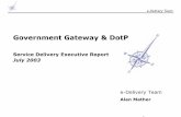 Gateway and DotP Performance Dashboard  July 2003