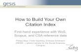 How to build your own citation index