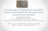Challenges of designing pig diets using local feedstuffs for Ugandan subsistence farmers