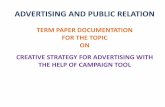 CREATIVE STRATEGIES IN ADVERTISING AND PUBLIC RELATIONS