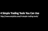 4 simple trading tools