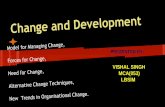 Organisational change and devlopment