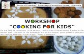 WORKSHOP “COOKING FOR KIDS”