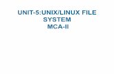 Mca  ii  os u-5 unix linux file system