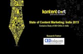 State of Content Marketing in India 2015