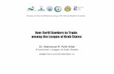 Non-Tariff Barriers on Trade among League of Arab States