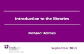 Classics and Ancient History University Library induction for new undergraduates (2014)