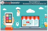 Key insights in ecommerce personalisation - via Shopboostr