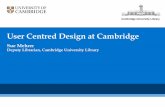 From Global to Local - User Centred Design at Cambridge :: Sue Mehrer, University of Cambridge