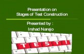 stages of test construction