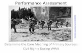 Civil Rights During WWII Performance Assessment
