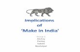 Implications of make in india