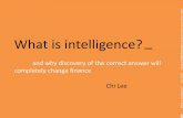 What is intelligence? Nov 2014