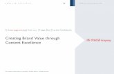 Creating Brand Value through Content Excellence