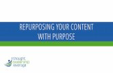 Repurposing Your Content With Purpose - Thought Leadership Leverage