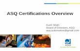 American Society for Quality (ASQ) certifications Overview