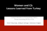 Women and CS, Lessons Learned From Turkey - Voices 2015