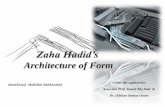 Zaha Hadid's Architecture of Form
