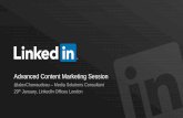 Advanced Content Marketing session 29-01-2015 LinkedIn London