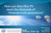 How can thin-film PV meet the demands of Terawatt scale generation?