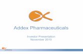 Addex Corporate Presentation November 2011