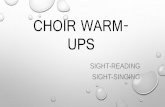 Choir sight singing