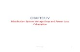 Distribution System Voltage Drop and Power Loss Calculation