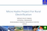 Kuching | Jan-15 |  Micro Hydro Project For Rural Electrification