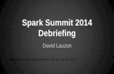 BDM26: Spark Summit 2014 Debriefing