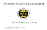Ape basic hydraulics training