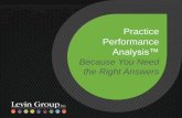Practice Performance Analysis... When You Need the Right Answers