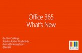 Office 365 - What's new