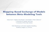 Mapping-Based Exchange of Models between Meta-Modeling Tools