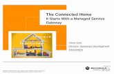 Keynote - The Connected Home - It Starts With a Managed Service Gateway - V Izzo