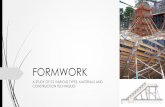 Formwork construction in structures