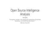 Open source intelligence analysis