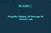 Propeller Display of Message by Virtual Leds