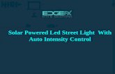 Solar Powered Led Street Light With Auto Intensity Control