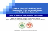 CSBP: A Fast Circuit Similarity-Based Placement for FPGA Incremental Design and Design Space Exploration