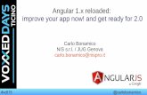 Angular 1.x reloaded:  improve your app now! and get ready for 2.0