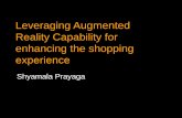Leveraging Augmented Reality Capability for enhancing the shopping experience