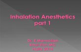 Ingalation anesthetics